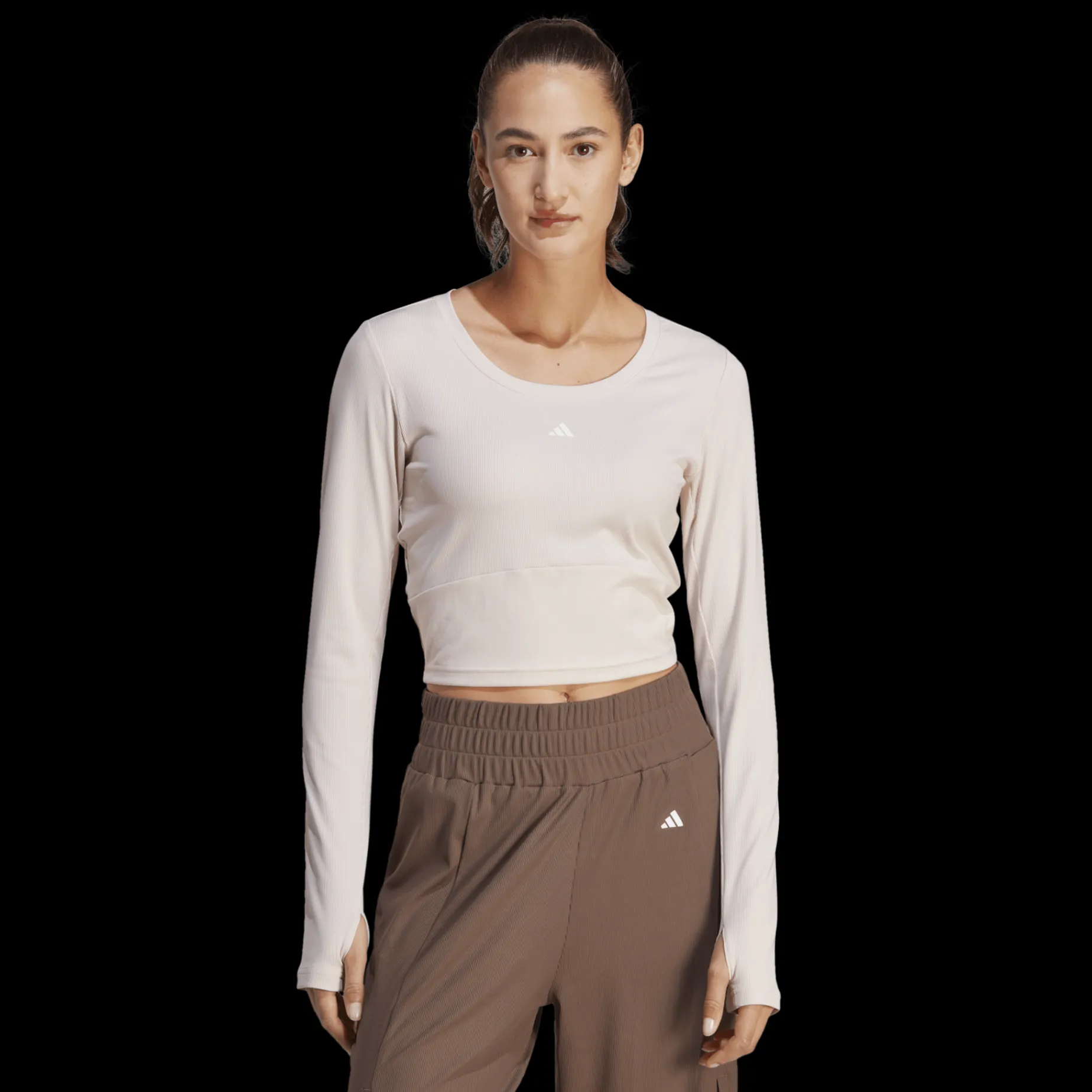 Studio Long-Sleeve Top, Traningstroja Dam