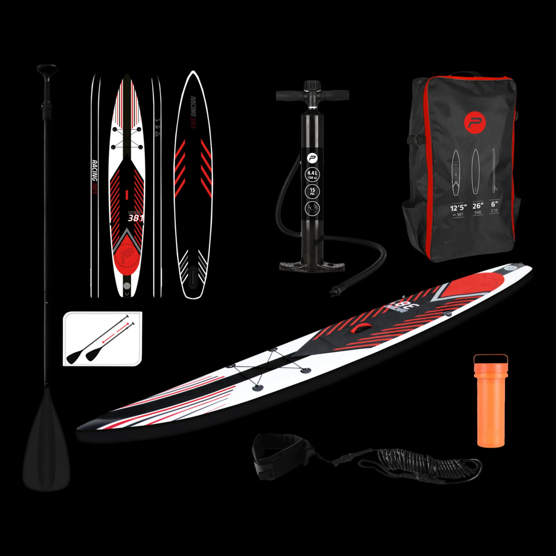 Sup Racing Complete Package, Paddelbrada