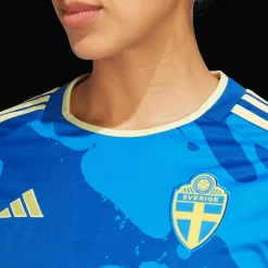 Sweden Away Jersey Women / World Cup 2 023 Fotbollsdrakt, Dam