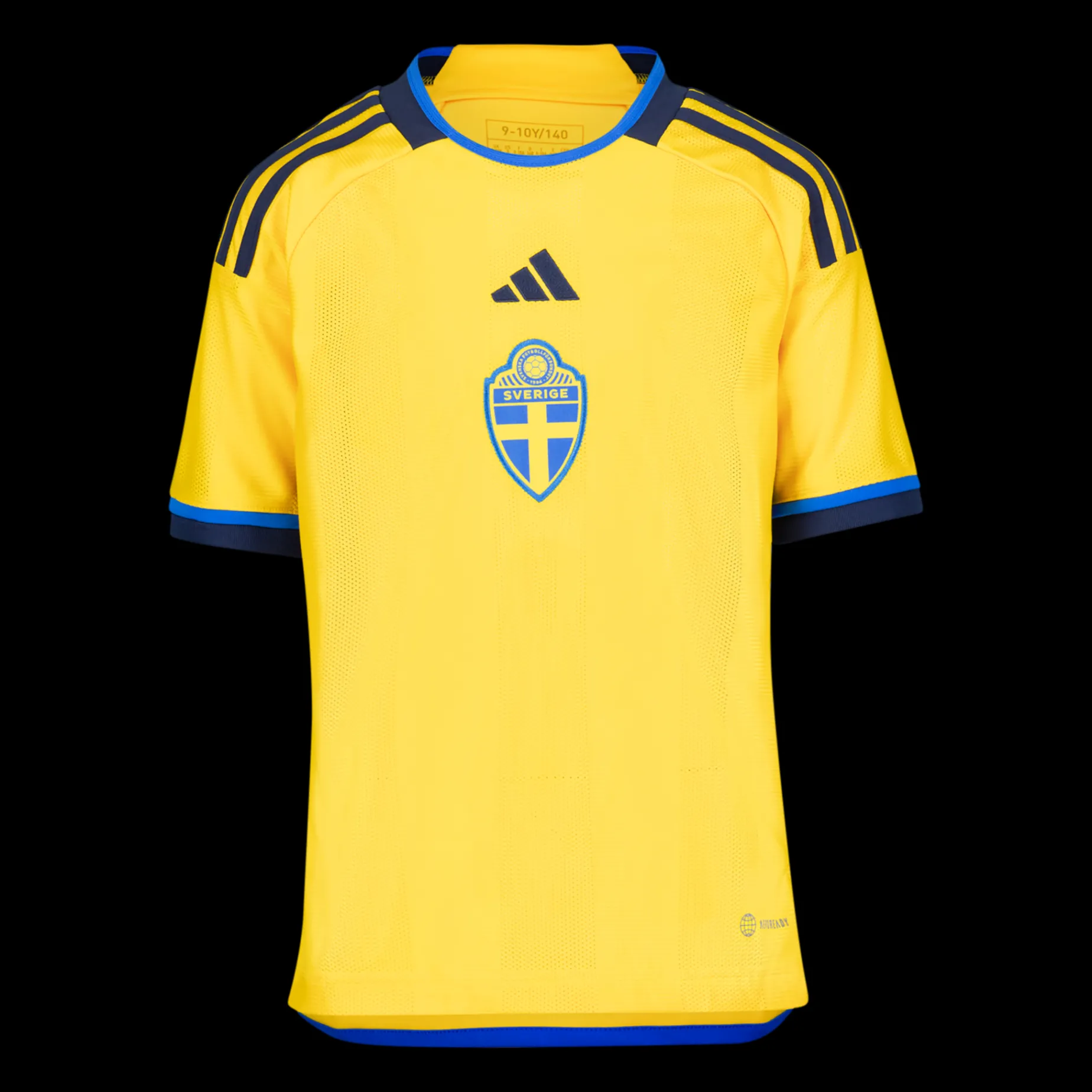 Sweden Home Jsy Y / Wc22, Fotbollsdrakt Junior