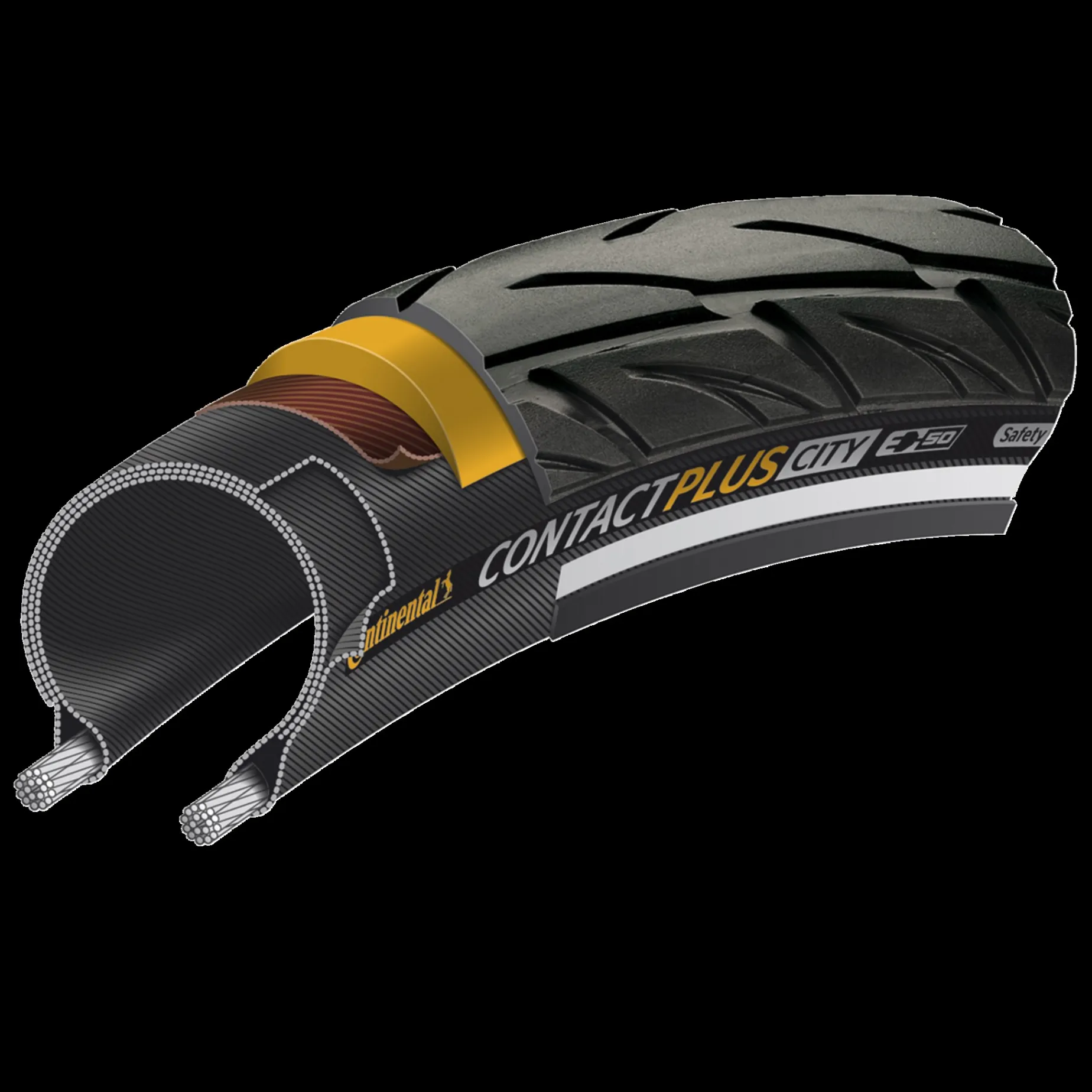 Tire E-Contact Safetyplusbreaker 700X47, Cykeldack