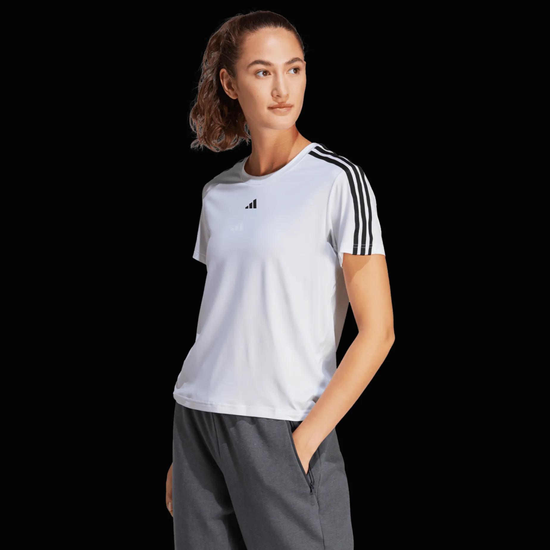 Train Essentials 3-Stripes T-Shirt, T-Shirt, Dam