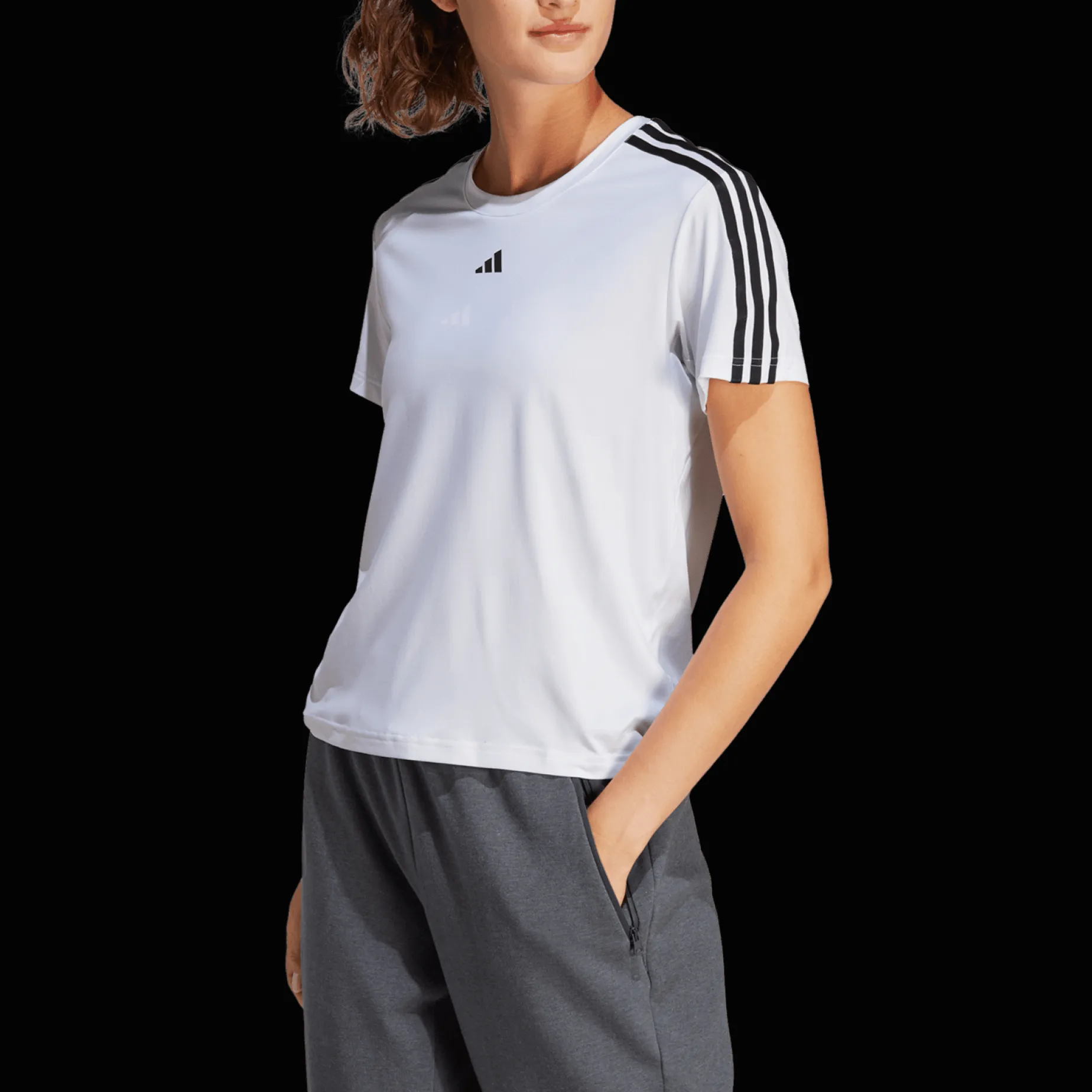 Train Essentials 3-Stripes T-Shirt, T-Shirt, Dam