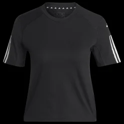 Train Essentials Train Cotton 3-Stripes Crop T-Shirt, T-Shirt, Dam