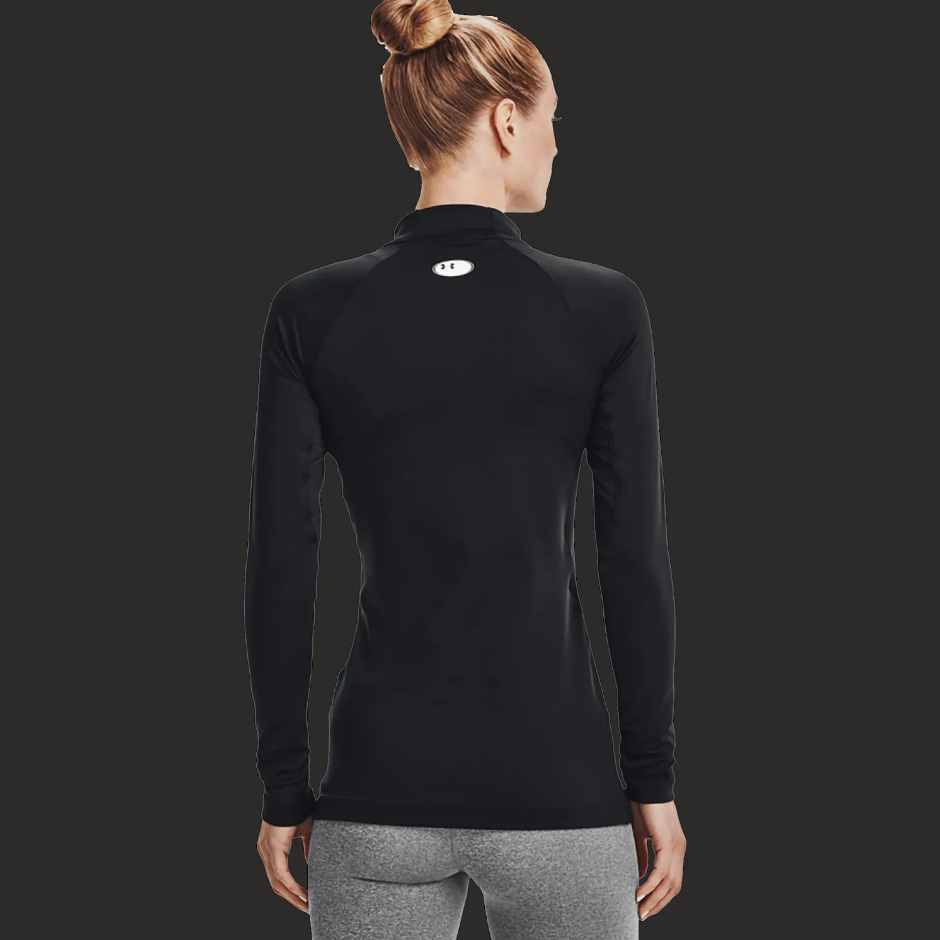 Ua Authentics Mock Neck, Kompressionstroja Dam