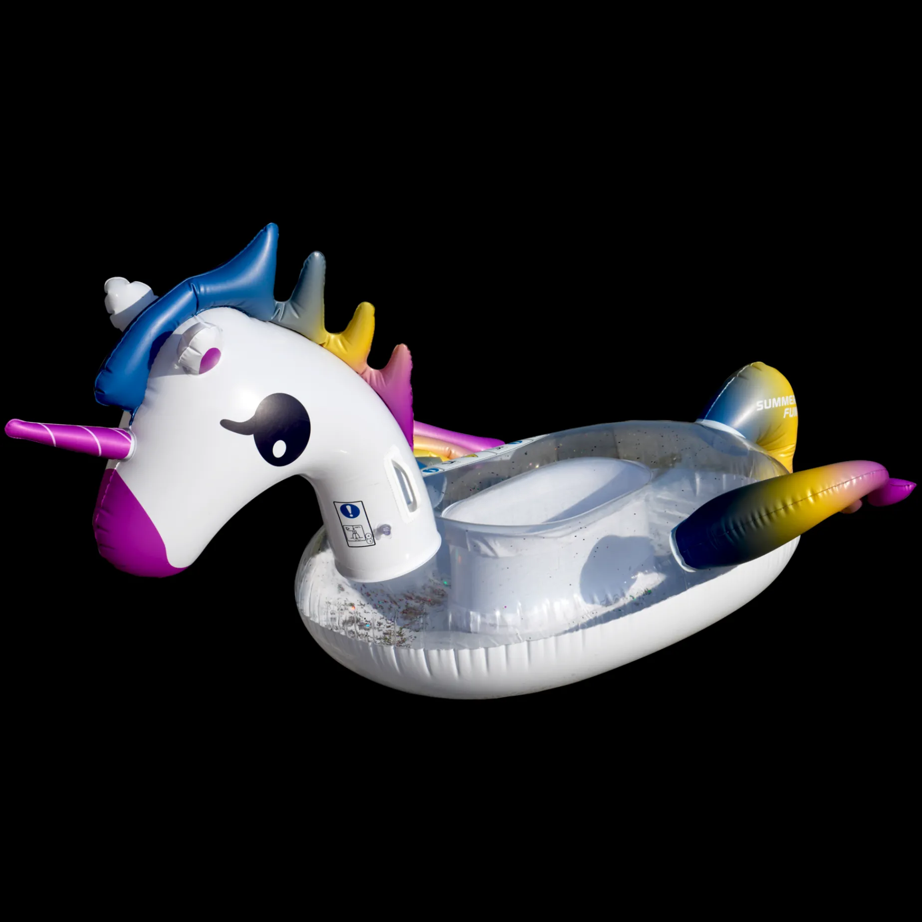 Unicorn Glitter Swim Ring, Badleksak