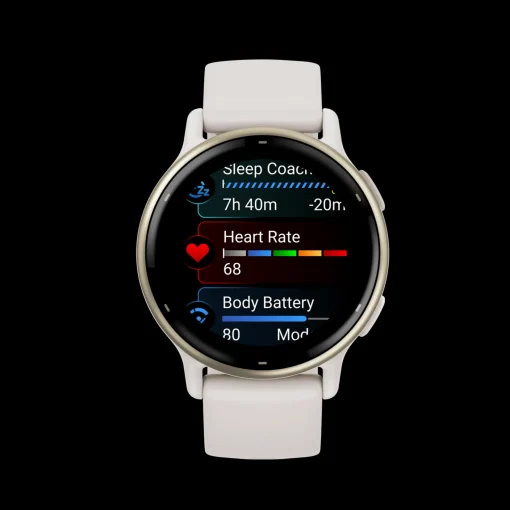 Vivoactive 5 Ivory & Cream Gold, Smartklocka, Multisportklocka, Unisex