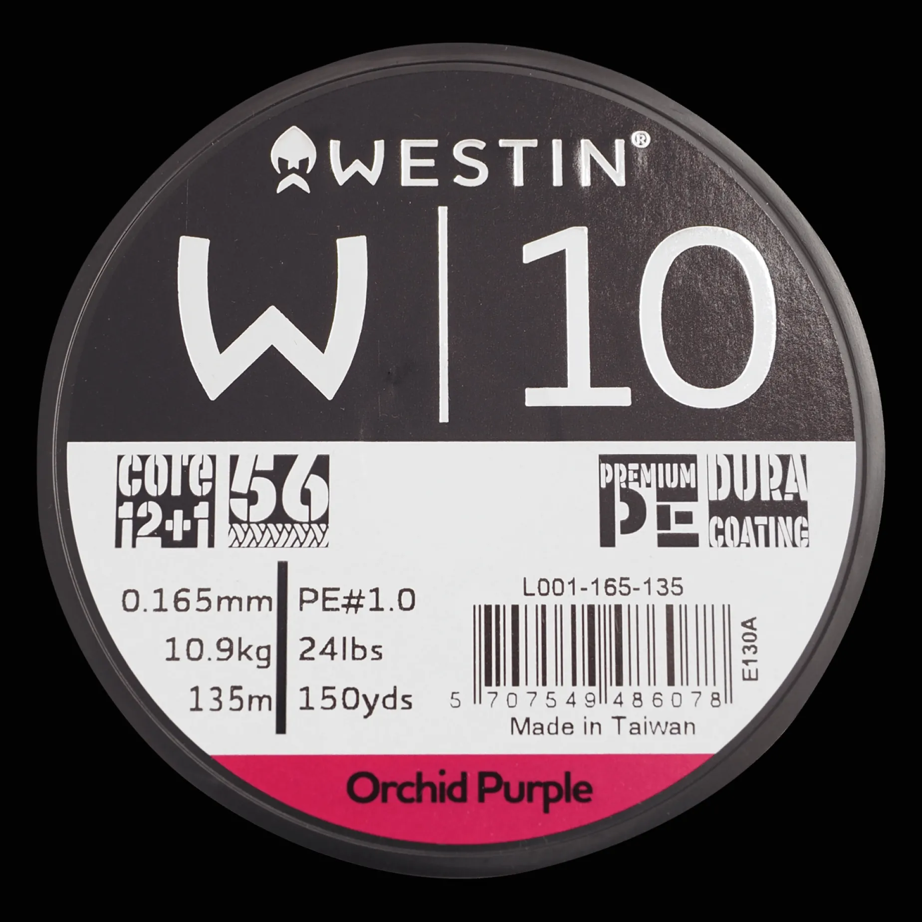 W10 13 Braid Orchid 0.165Mm 135M 10.9Kg, Fiskelina Multifilament