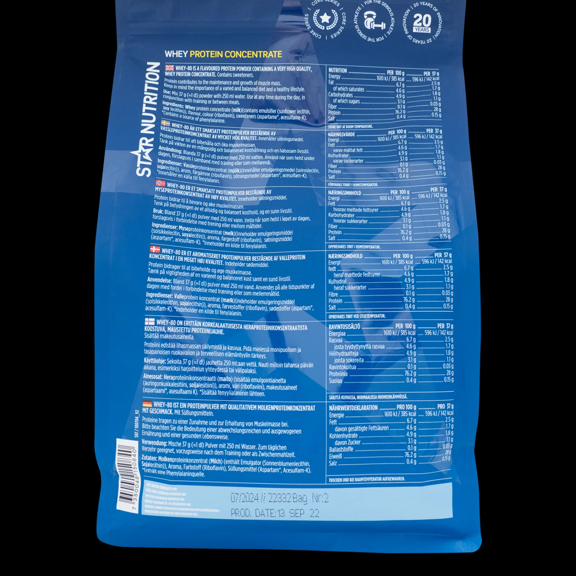 Whey-80, Proteinpulver